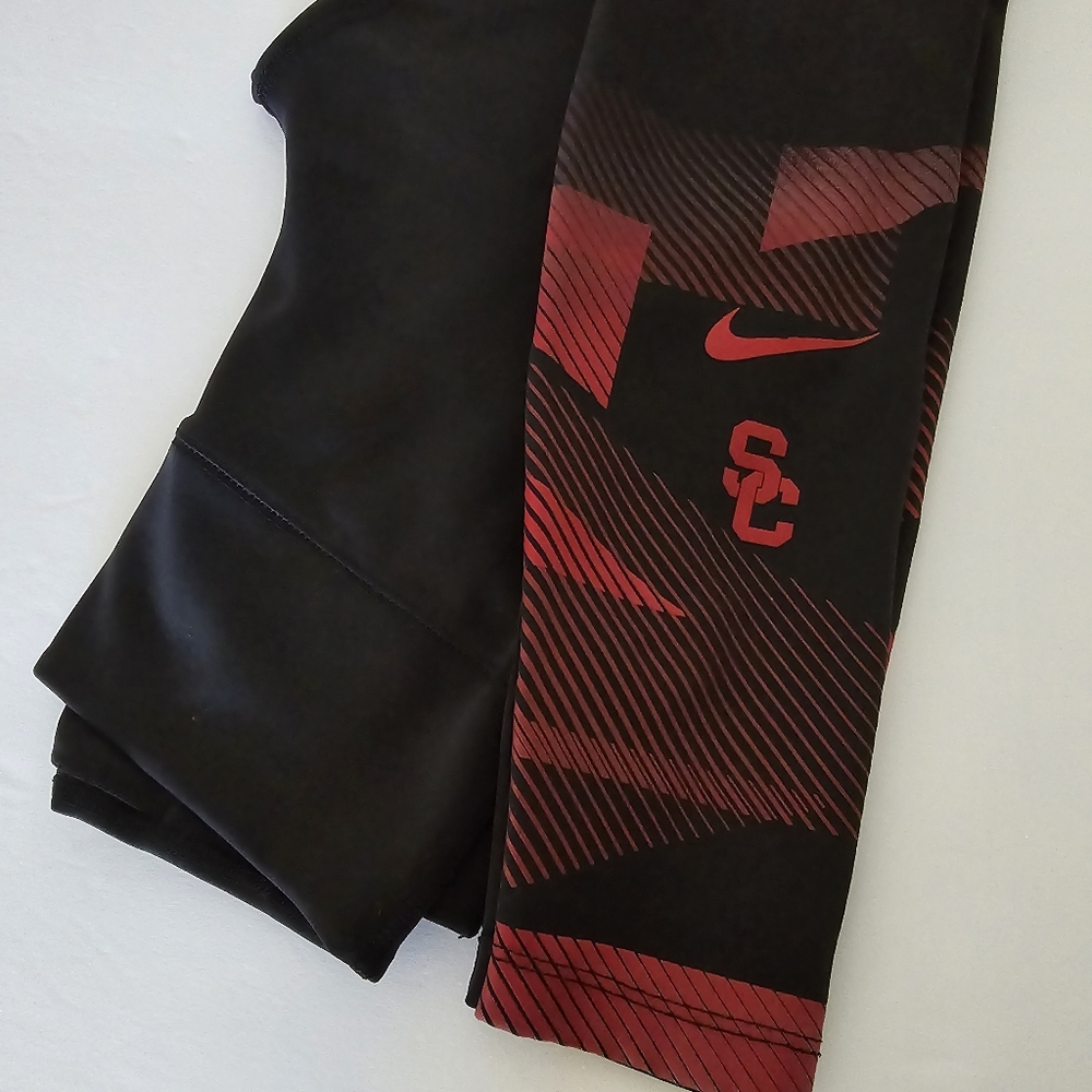 USC Trojans Nike Dri-Fit Womens Black Leggings Ankle Size Small